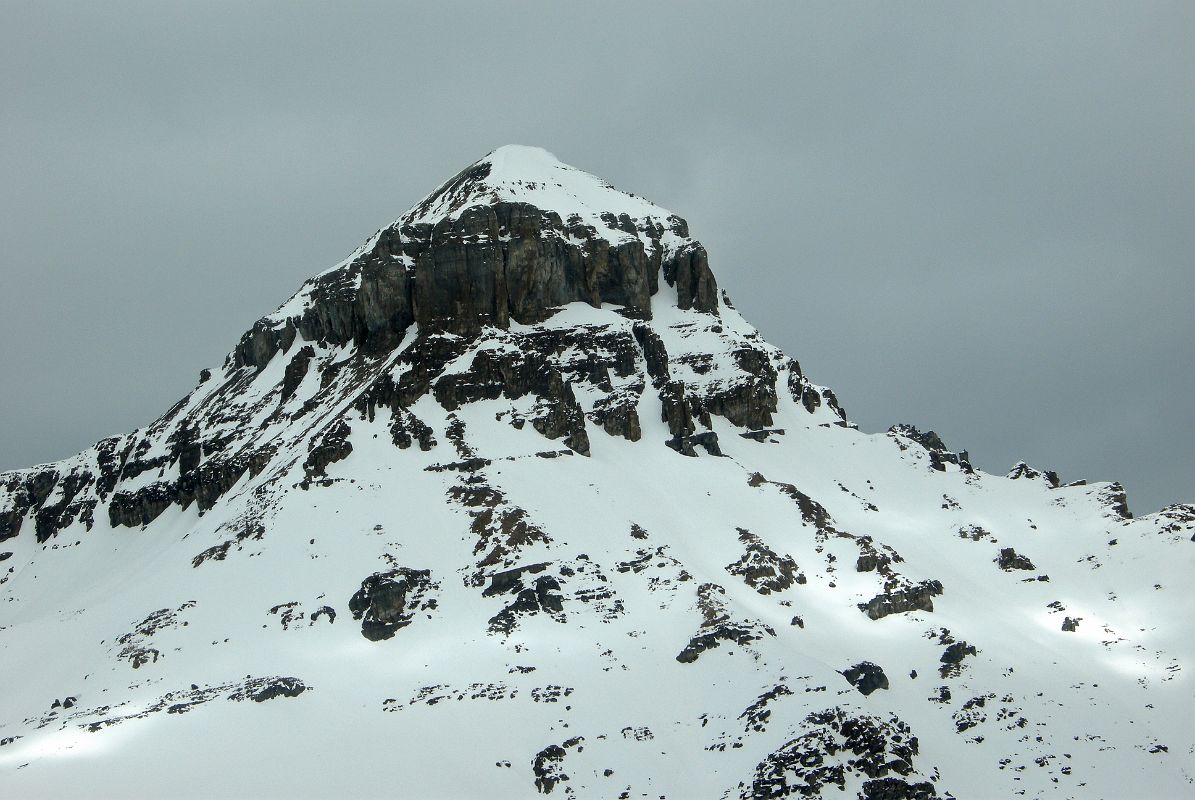 29 Terrapin Mountain Close Up From Helicopter Between Mount Assiniboine And Canmore In Winter